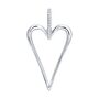 Подвеска "Сердце" с фианитами из серебра 925 пробы арт. 94-130-00207-1