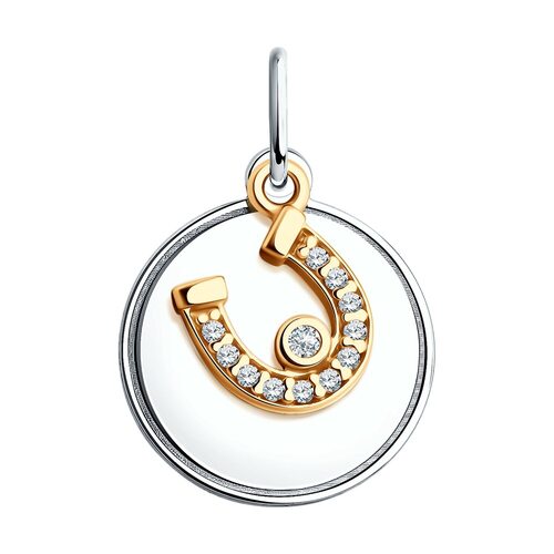 Подвеска с фианитами из серебра 925 пробы арт. 94-130-02104-2