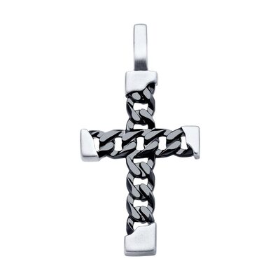 Декоративный крест из серебра 925 пробы