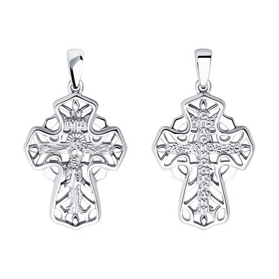 Крест православный из серебра 925 пробы