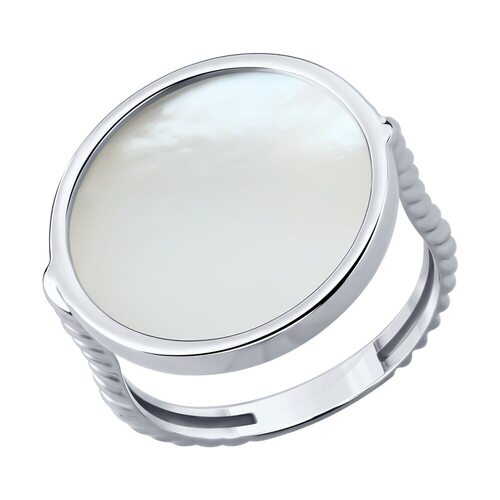 Кольцо с перламутром из серебра 925 пробы