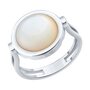 Кольцо с перламутром из серебра 925 пробы