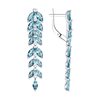 Серьги с ситаллом из серебра 925 пробы
