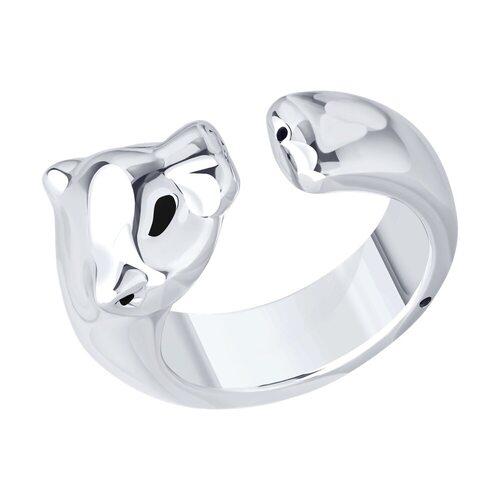 Кольцо с эмалью из серебра 925 пробы