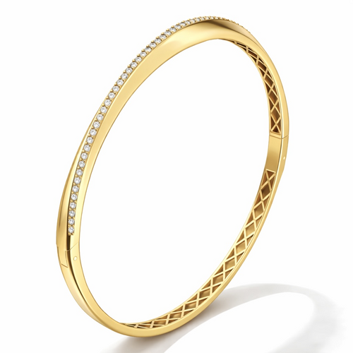 Браслет с бриллиантами из золота 585 пробы