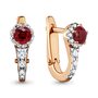 Серьги с рубинами и бриллиантами из золота 585 пробы арт. 940187к.1