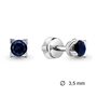 Серьги с сапфирами из белого золота 585 пробы