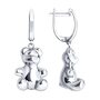 Серьги "Мишки" из серебра 925 пробы арт. 94026718