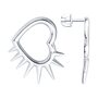 Серьги "Сердца" из серебра 925 пробы арт. 94027099