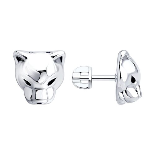 Серьги с эмалью из серебра 925 пробы