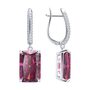 Серьги с фианитами из серебра 925 пробы