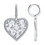 Серьги "Сердца" с фианитами из серебра 925 пробы арт. 94027535