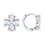 Серьги "Цветы" с фианитами из серебра 925 пробы арт. 94027659-91
