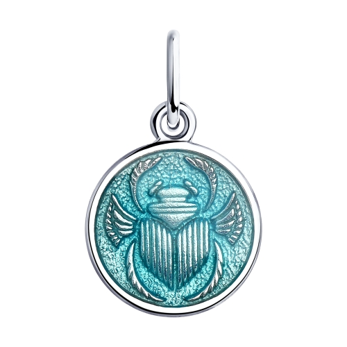 Подвеска с эмалью из серебра 925 пробы