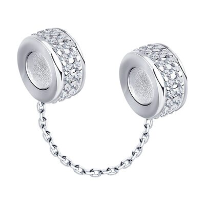 Подвеска с фианитами из серебра 925 пробы