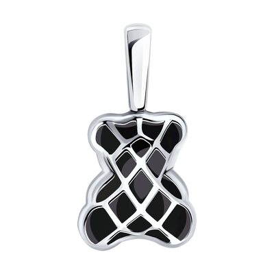 Подвеска с эмалью из серебра 925 пробы