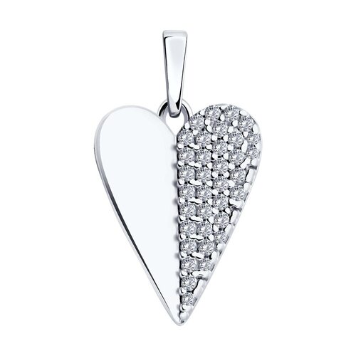 Подвеска с фианитами из серебра 925 пробы