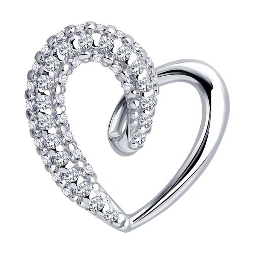 Подвеска с фианитами из серебра 925 пробы