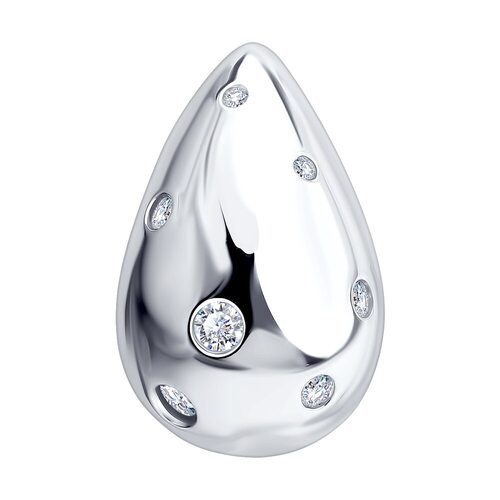 Подвеска с фианитами из серебра 925 пробы