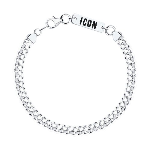 Браслет "Icon" с эмалью из серебра 925 пробы