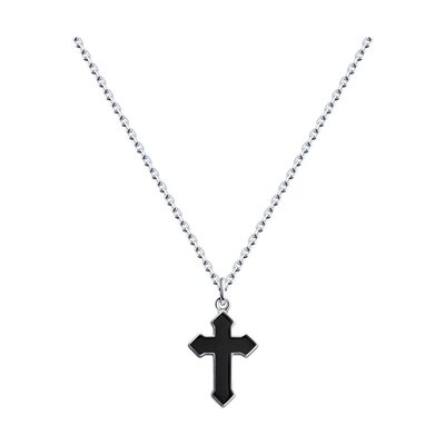 Колье с эмалью из серебра 925 пробы