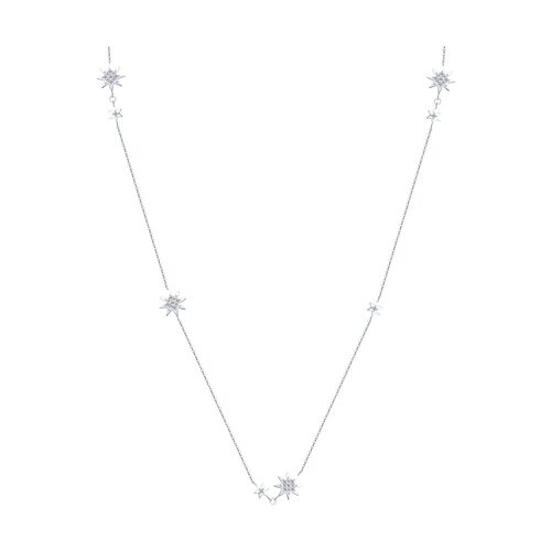 Колье с фианитами из серебра 925 пробы