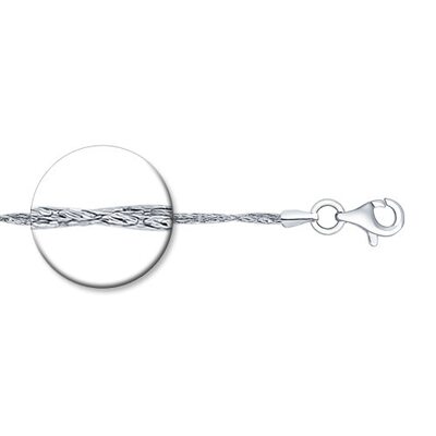 Цепь плетения "Колос" из серебра 925 пробы