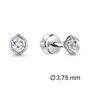 Серьги с бриллиантами из белого золота 585 пробы арт. 941362.2