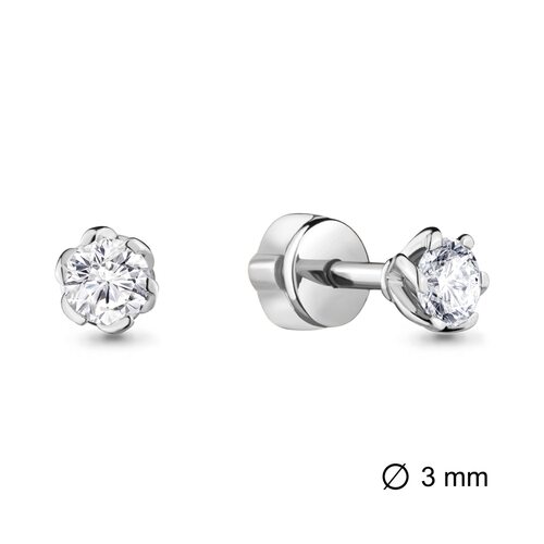 Серьги с бриллиантами из золота 585 пробы