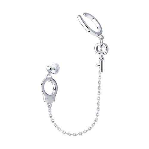 Серьга из серебра 925 пробы
