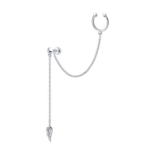 Серьга из серебра 925 пробы