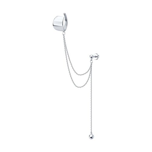 Серьга из серебра 925 пробы