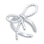 Серьга "Бант" из серебра 925 пробы