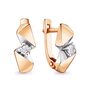 Серьги с бриллиантами из золота 585 пробы арт. 941942к.1