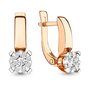 Серьги с бриллиантами из золота 585 пробы