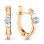 Серьги с бриллиантами из золота 585 пробы