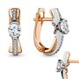 Серьги с бриллиантами из золота 585 пробы арт. 942225к.1