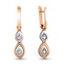 Серьги с бриллиантами из золота 585 пробы арт. 942275к.1