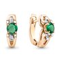 Серьги с изумрудами из золота 585 пробы арт. 942336к.1