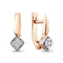 Серьги с бриллиантами из золота 585 пробы
