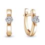 Серьги с бриллиантами из золота 585 пробы арт. 942617к.1