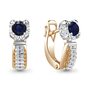 Серьги с сапфирами и бриллиантами из золота 585 пробы арт. 942641к.1