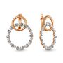 Серьги с бриллиантами из золота 585 пробы арт. 942929к.1