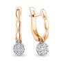 Серьги с бриллиантами из золота 585 пробы арт. 943013к.1