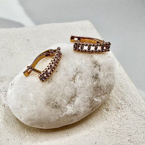 Серьги с бриллиантами из золота 585 пробы