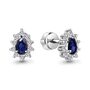 Серьги с сапфирами и бриллиантами из белого золота 585 пробы арт. 943263.2
