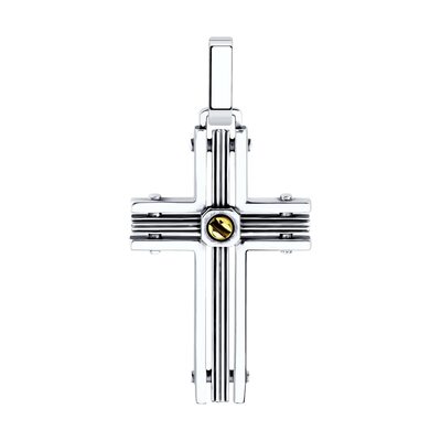 Декоративный крест из серебра 925 пробы