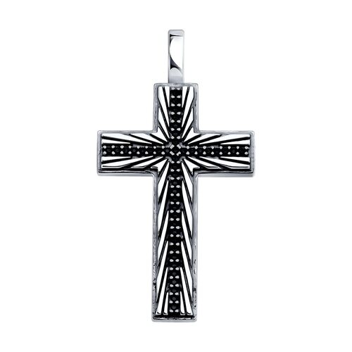 Крест декоративный из серебра 925 пробы