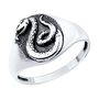 Кольцо "Змея" из серебра 925 пробы