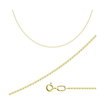 Цепь плетения "Якорное" из серебра 925 пробы с позолотой